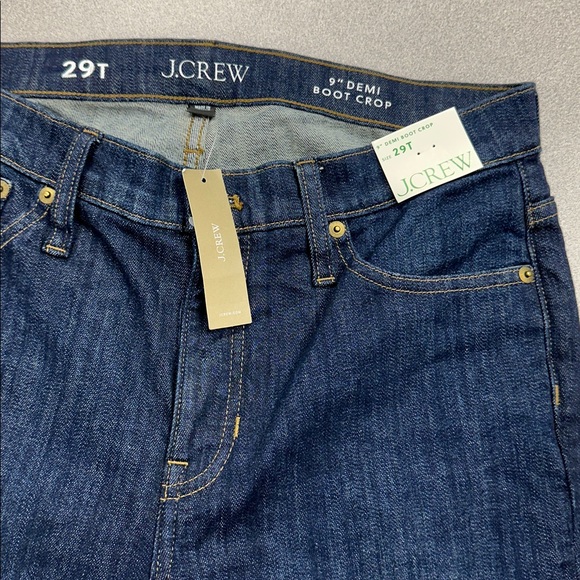NWT J Crew 9” Demi boot crop jeans size 29 tall - Picture 2 of 3